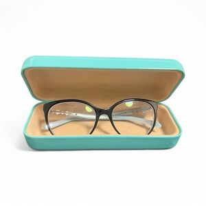 Tiffanyy & Co. Cat Eye Black Frames Black Frames withh Rhinestones.